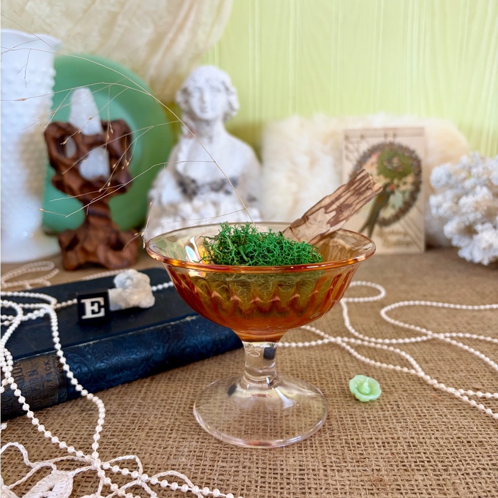 Vintage Carnival Glass Compote 🍨 Unique Home Decor / Kitchen / Gift / Glassware